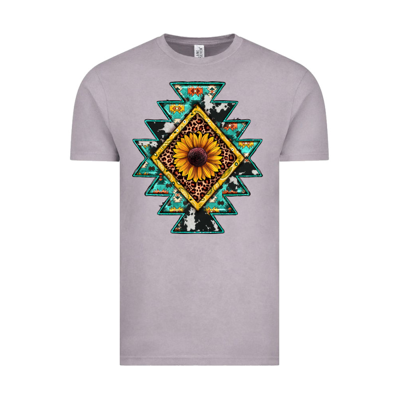 Aztec Leopard Sunflower Vintage Tee by JahusDesignShop | Teevron