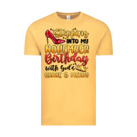 Vintage Mustard stepping into my november birthday Vintage Tee - MaliasSmallBusiness