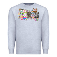 Heather Grey Easter Nurse  Easter Day Premium Sweatshirt - CowGirlArtShop