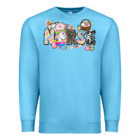 Ocean Blue Easter Nurse  Easter Day Premium Sweatshirt - CowGirlArtShop