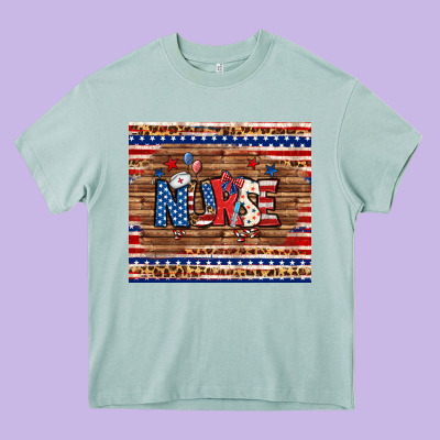 American Nurse Tumbler Heavy Core Tee Designed By Bundleandbundleshop