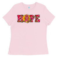 Bubblegum Pink hope sunflower and ribbon Ladies Tee - AdoDesignShop