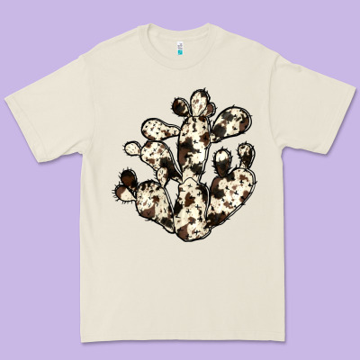 Cowhide Cactus Premium Tee Designed By Jahusdesignshop