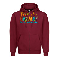 Burgundy customized this grammy loves her little pumpkins Zipper Hoodie - texasbilliewilder