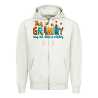 Oatmeal Heather customized this grammy loves her little pumpkins Zipper Hoodie - texasbilliewilder