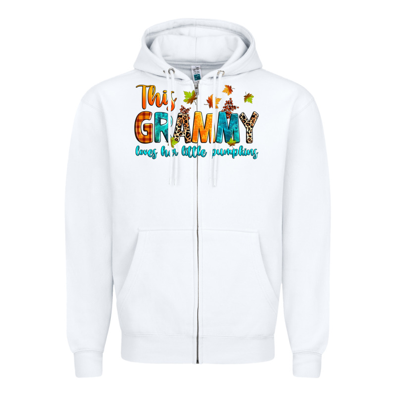 Customized This Grammy Loves Her Little Pumpkins Zipper Hoodie by texasbilliewilder | Teevron
