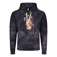 Cloud Black hand peace sign Vintage Hoodie - MaliasSmallBusiness