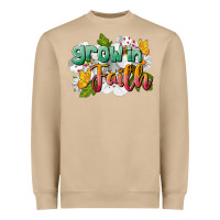 Mushroom Grow In Faith Heavyweight Sweatshirt - LillyAllenDesigns