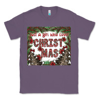 Lavender just a girl who loves christmas Classic Tee - CowhideDigitalArt