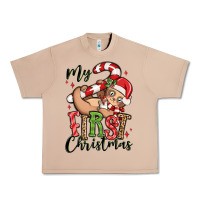 Burro my first christmas cute christmas sloth Urban Heavy Tee - MaliasSmallBusiness