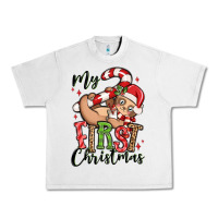 Lunar Rock my first christmas cute christmas sloth Urban Heavy Tee - MaliasSmallBusiness