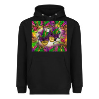 Mardi Gras Masks Tumbler Heavyweight Hoodie | Teevron