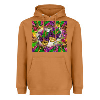 Meerkat Mardi Gras masks tumbler Heavyweight Hoodie - HowdyJamesFarm