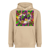 Mushroom Mardi Gras masks tumbler Heavyweight Hoodie - HowdyJamesFarm