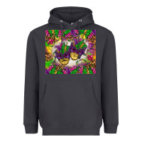 Smoke Mardi Gras masks tumbler Heavyweight Hoodie - HowdyJamesFarm