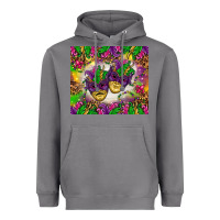 Storm Mardi Gras masks tumbler Heavyweight Hoodie - HowdyJamesFarm