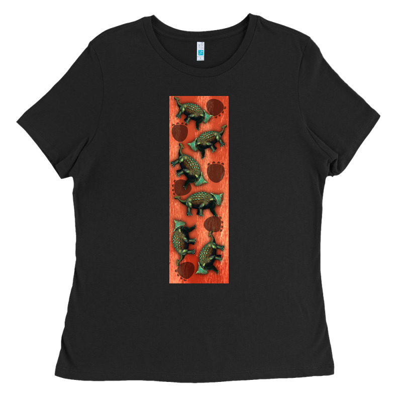Dinosaur Ankylosaurus Pen Wrap Ladies Tee by Artiststas | Teevron