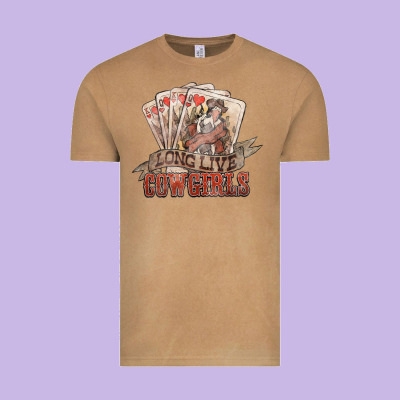 Long Live Cowgirls Cards Vintage Tee Designed By Nancycooperartshop