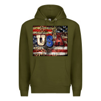 Army Green usa Premium Hoodie - CowGirlArtShop