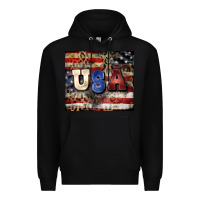 Black usa Premium Hoodie - CowGirlArtShop