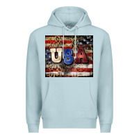 Blue Mist usa Premium Hoodie - CowGirlArtShop