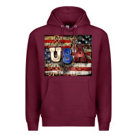 Burgundy usa Premium Hoodie - CowGirlArtShop