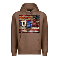 Chestnut usa Premium Hoodie - CowGirlArtShop