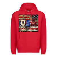 Red usa Premium Hoodie - CowGirlArtShop