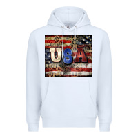 White usa Premium Hoodie - CowGirlArtShop