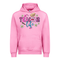 Fuchsia Pink teacher life Urban Hoodie - BundleAndBundleShop