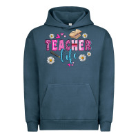 Pigment Midnight Navy teacher life Urban Hoodie - BundleAndBundleShop