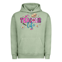 Pigment Oil Green teacher life Urban Hoodie - BundleAndBundleShop
