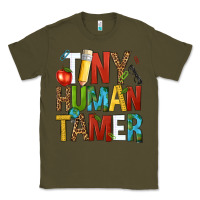 Army Green tiny human tamer Classic Tee - NancyCooperArtShop