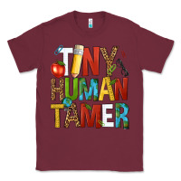 Burgundy tiny human tamer Classic Tee - NancyCooperArtShop
