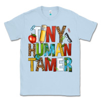 Dusty Blue tiny human tamer Classic Tee - NancyCooperArtShop