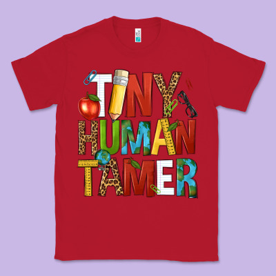 Tiny Human Tamer Classic Tee Designed By Nancycooperartshop