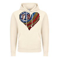 Vintage Artic american western leopard flag heart Vintage Hoodie - Jasminsmagicworld