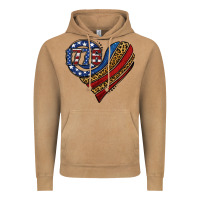 Vintage Camel american western leopard flag heart Vintage Hoodie - Jasminsmagicworld