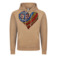 Vintage Coffee american western leopard flag heart Vintage Hoodie - Jasminsmagicworld