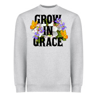 Heather Grey Grow In Grace Heavyweight Sweatshirt - LillyAllenDesigns