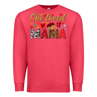 Cardinal One loved mama valentines day Premium Sweatshirt - HowdyJamesFarm