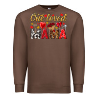Chestnut One loved mama valentines day Premium Sweatshirt - HowdyJamesFarm
