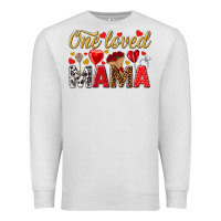 Oatmeal Heather One loved mama valentines day Premium Sweatshirt - HowdyJamesFarm