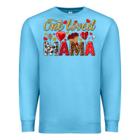 Ocean Blue One loved mama valentines day Premium Sweatshirt - HowdyJamesFarm