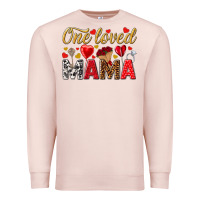 Pale Pink One loved mama valentines day Premium Sweatshirt - HowdyJamesFarm