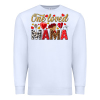White One loved mama valentines day Premium Sweatshirt - HowdyJamesFarm