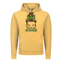Vintage Mustard one lucky mama Vintage Hoodie - MaliasSmallBusiness