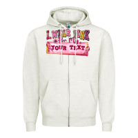 Oatmeal Heather i wear pink for my custom Zipper Hoodie - texasbilliewilder
