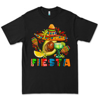 Black fıesta with avocado and sombrero Premium Tee - AdoDesignShop