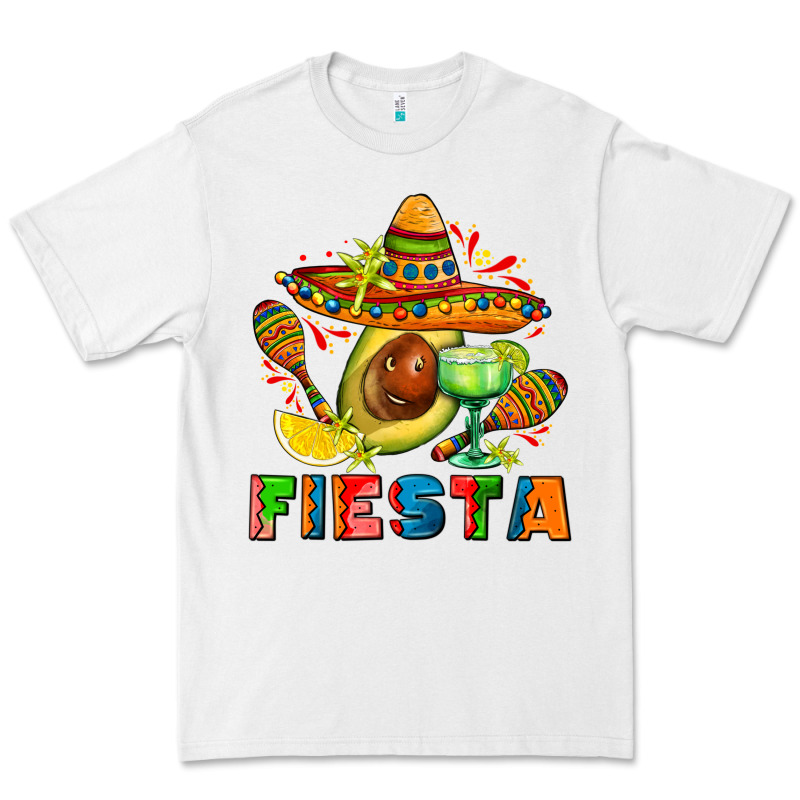 Fıesta With Avocado And Sombrero Premium Tee by AdoDesignShop | Teevron